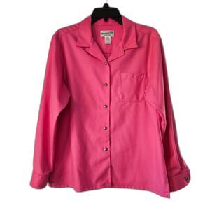 PENDLETON Vintage Women’s 100% Virgin Wool Pink Long Sleeve Shirt Large